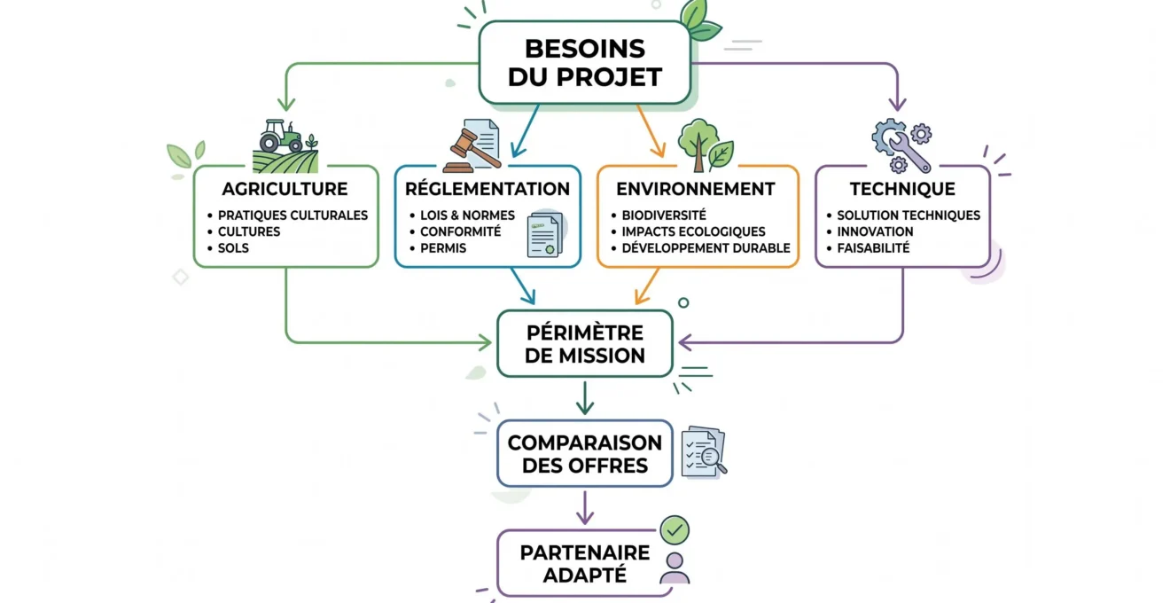 Schéma de décision pour sélectionner un partenaire de projet agrivoltaïque